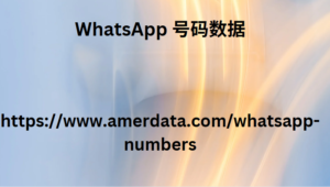 WhatsApp 号码数据