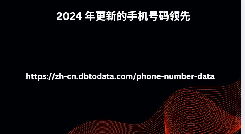 2024 年更新的手机号码领先