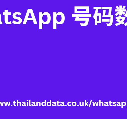 WhatsApp 号码数据