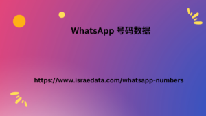 WhatsApp 号码数据