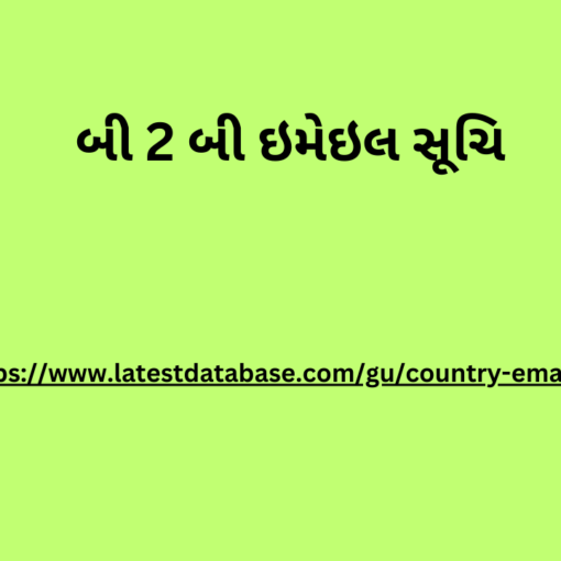 બી 2 બી ઇમેઇલ સૂચિ