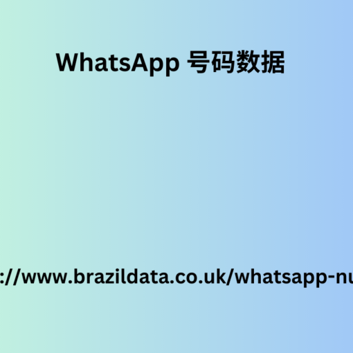 WhatsApp 号码数据